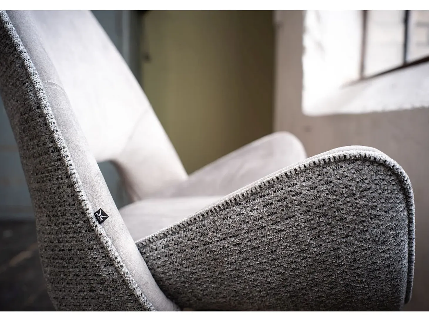 silla - Gris tela tejida - VELO