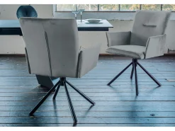 Silla - Gris terciopelo - KYRA
