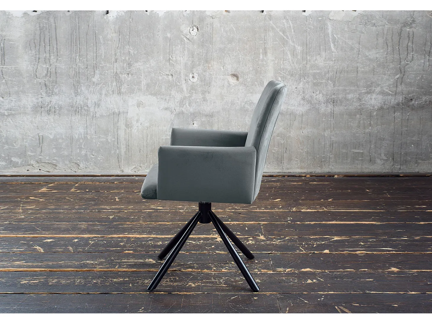 Silla - Gris terciopelo - KYRA
