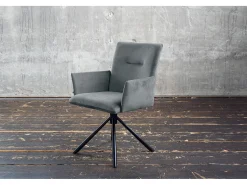 Silla - Gris terciopelo - KYRA