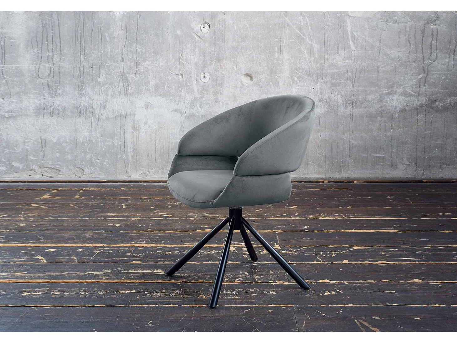Silla - Gris terciopelo - LARA