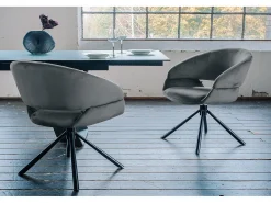 Silla - Gris terciopelo - LARA