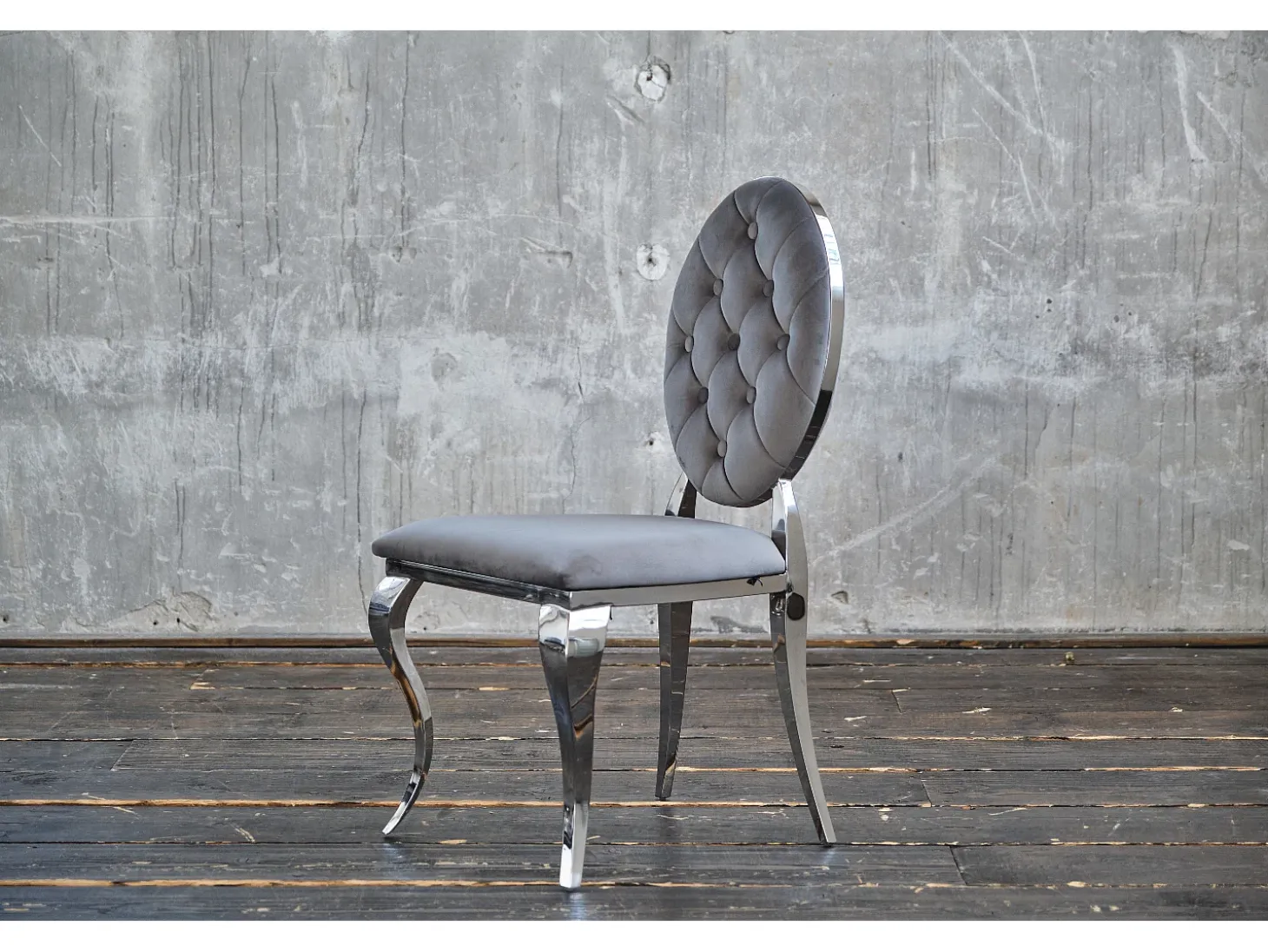 silla - Gris terciopelo - LINDA