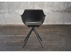 Silla - Negro cuero sintético - ZAJA