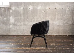 Silla - Negro tela tejida - LIMA
