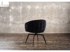 Silla - Negro tela tejida - LIMA