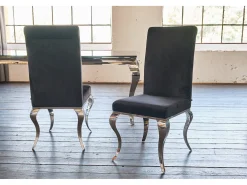 Silla - Negro terciopelo - LEIA