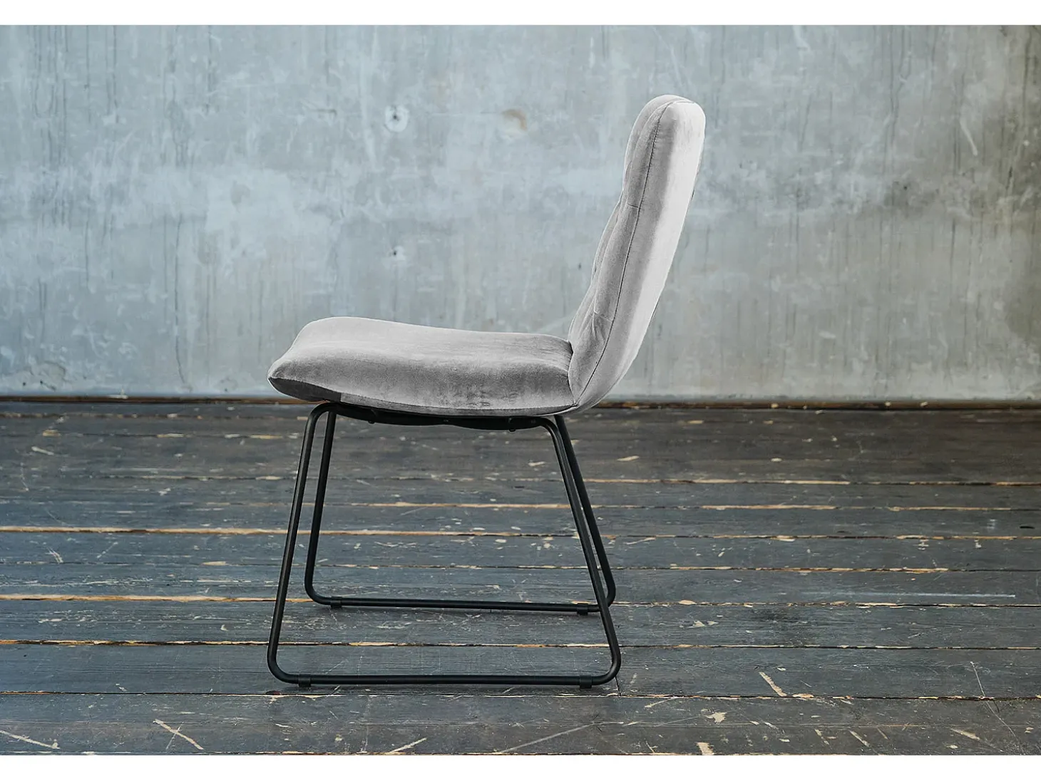 Silla - plata terciopelo - CHARME