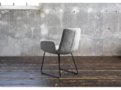 Silla - plata terciopelo - NEW CHARME