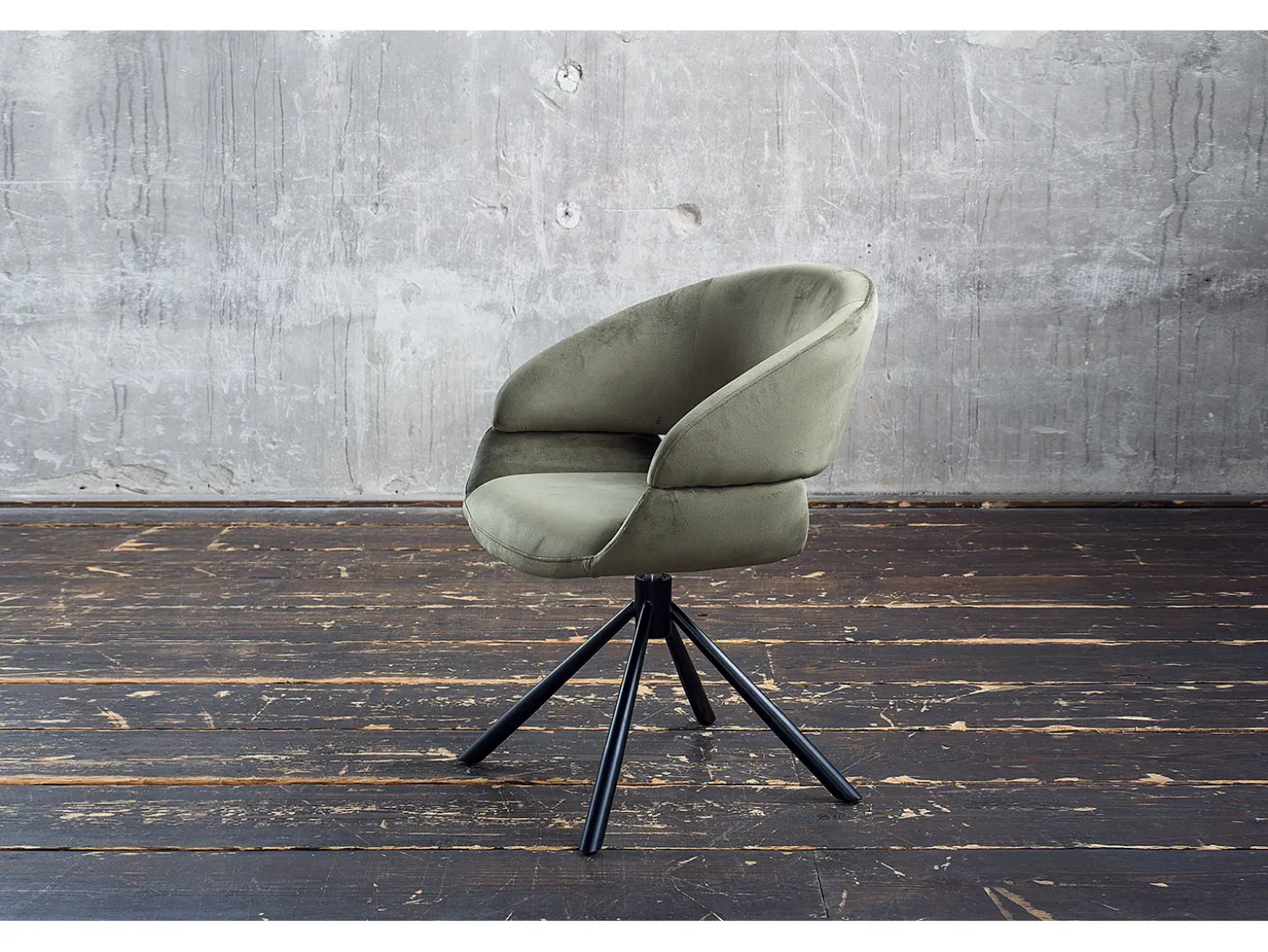 Silla - verde oscuro terciopelo - LARA