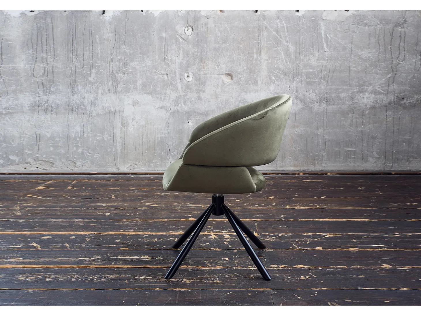 Silla - verde oscuro terciopelo - LARA