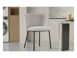 Silla 'ARTHUS' Tela Beige, dimensiones H76 x L52 x P54, ideal para tu cocina o comedor.