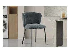 Silla 'ARTHUS' Tela Gris oscuro, dimensiones H76 x L52 x P54, ideal para tu cocina o comedor.