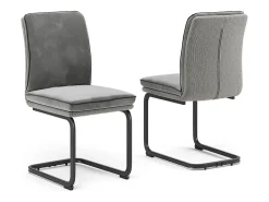 Silla basculante gris claro 49x63.5x95.5 eleganza