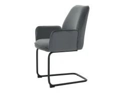 Silla basculante MCW-G67 (juego de 6), gris oscuro