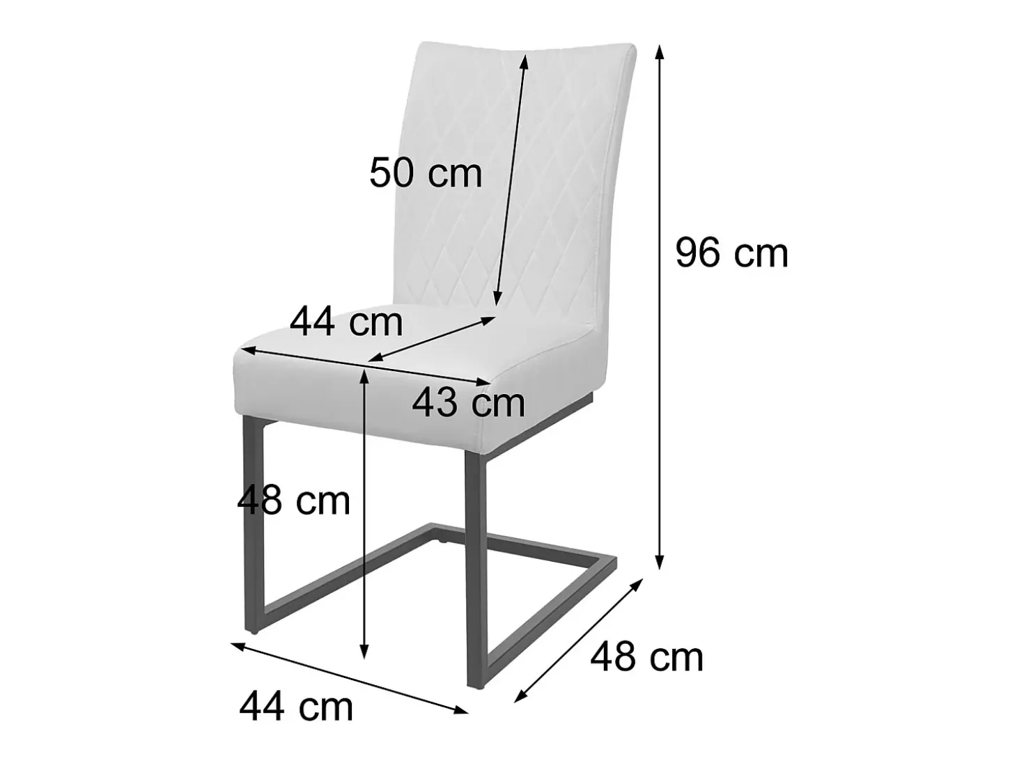 Silla basculante MCW-L15 (juego de 2), verde