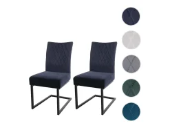 Silla basculante MCW-L15 (juego de 2), azul antracita