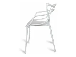 Silla Beliano premium con reposabrazos - Interior y exterior-Blanco