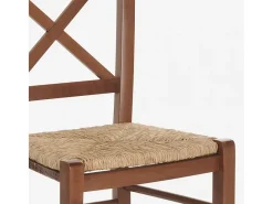 Silla clásica asiento paja comedor trattoria Venezia Croce Paglia