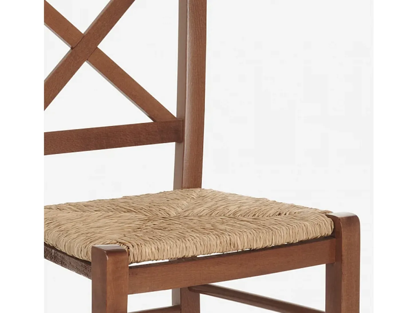 Silla clásica asiento paja comedor trattoria Venezia Croce Paglia