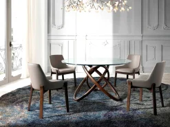 Silla comedor estructura nogal 4017 ANGEL CERDA