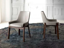 Silla comedor estructura nogal 4017 ANGEL CERDA