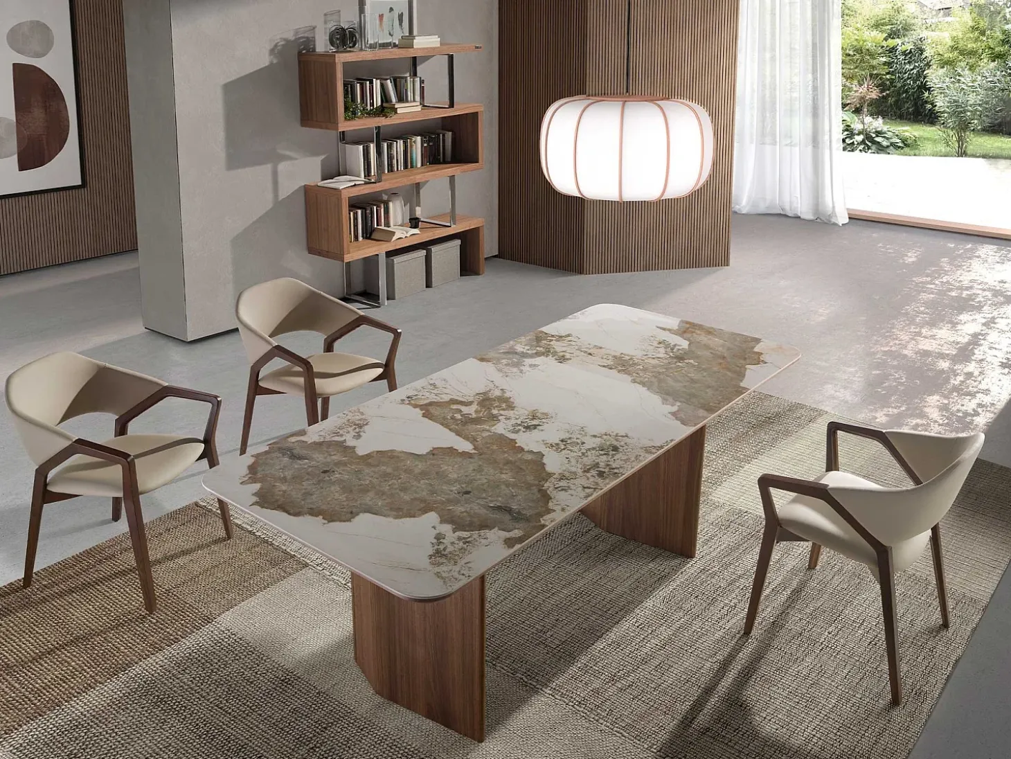 Silla comedor estructura nogal 4068 ANGEL CERDA