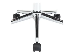Silla comedor giratoria madera curvada cuero sintético blanco