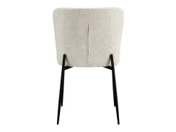 Silla con revestimiento Bouclé para comedor color Ecru. Colección LISE