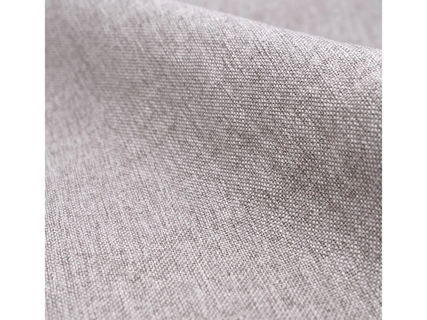Silla Cozy de tela gris claro jaspeado (juego de 2) con patas de metal efecto madera