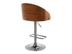 Silla de bar ajustable 63/84 cm en tejido beige - Carmelo