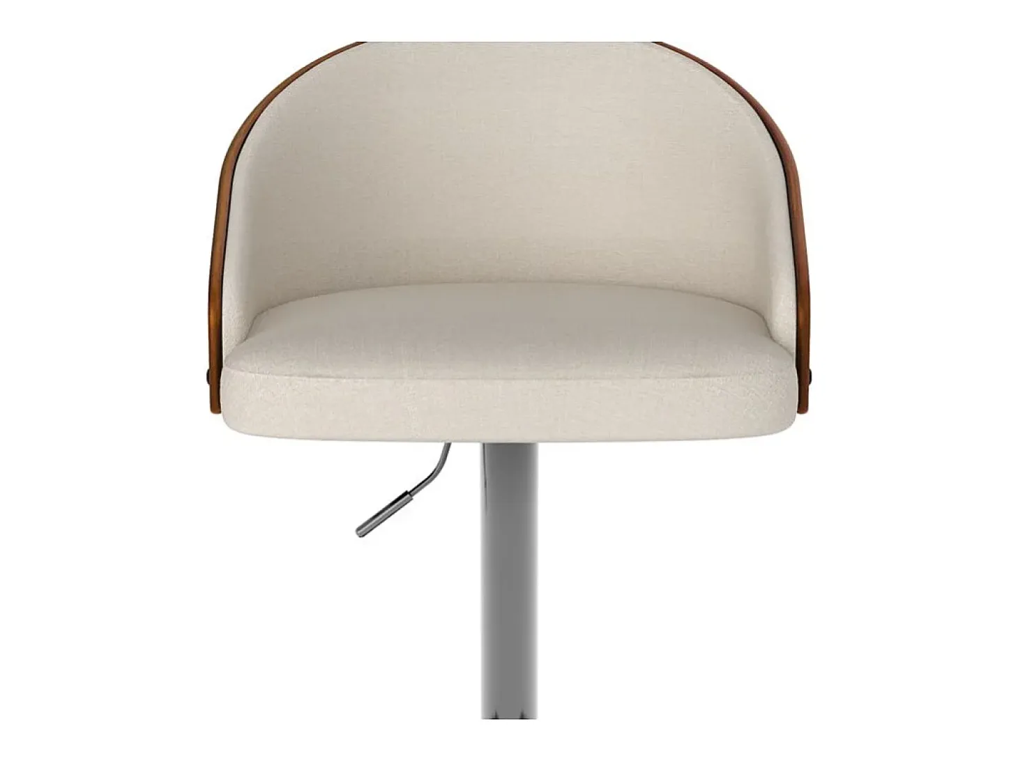 Silla de bar ajustable 63/84 cm en tejido beige - Carmelo
