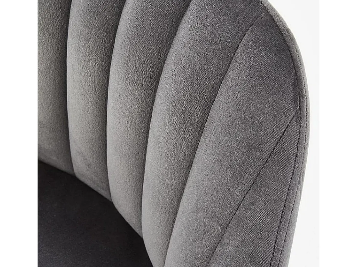Silla de bar de terciopelo gris con patas de madera maciza LIMPIA