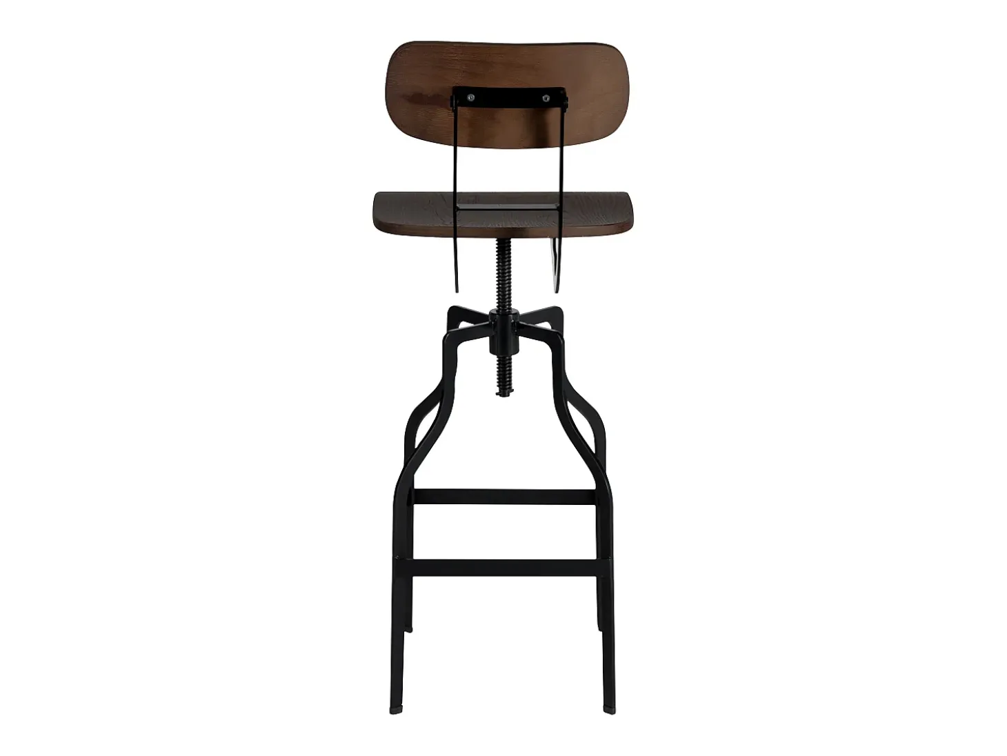 Silla de bar vintage ajustable en altura 66/85 cm de madera - Retro