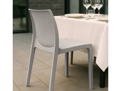 Silla de cocina Apilable de Polipropileno Rome Grand Soleil - Gris
