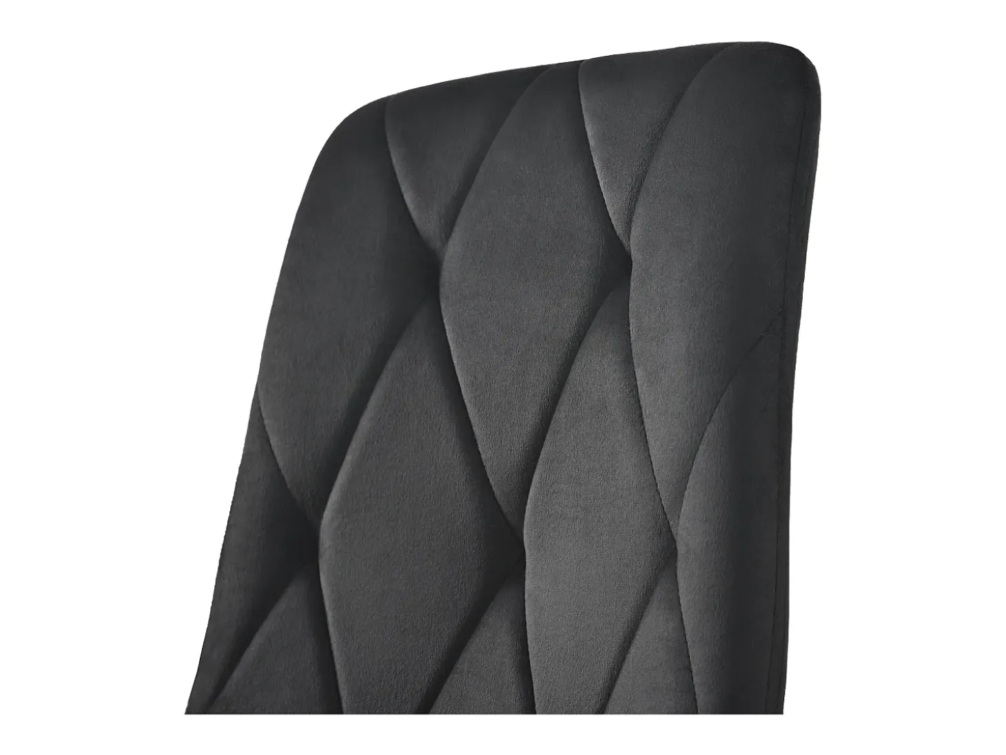 Silla de comedor (4 piezas), tapizada de diseño, asiento de terciopelo sarga, estructura de metal, respaldo, patas de metal negro, color beige (45 x 40 x 86 cm)