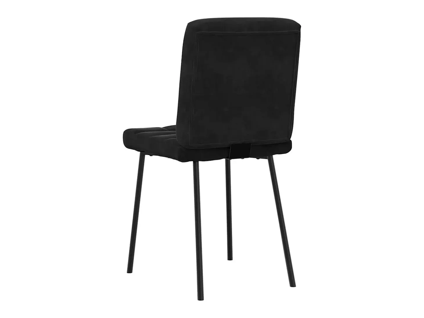 Silla de comedor 6 unidades terciopelo negro
