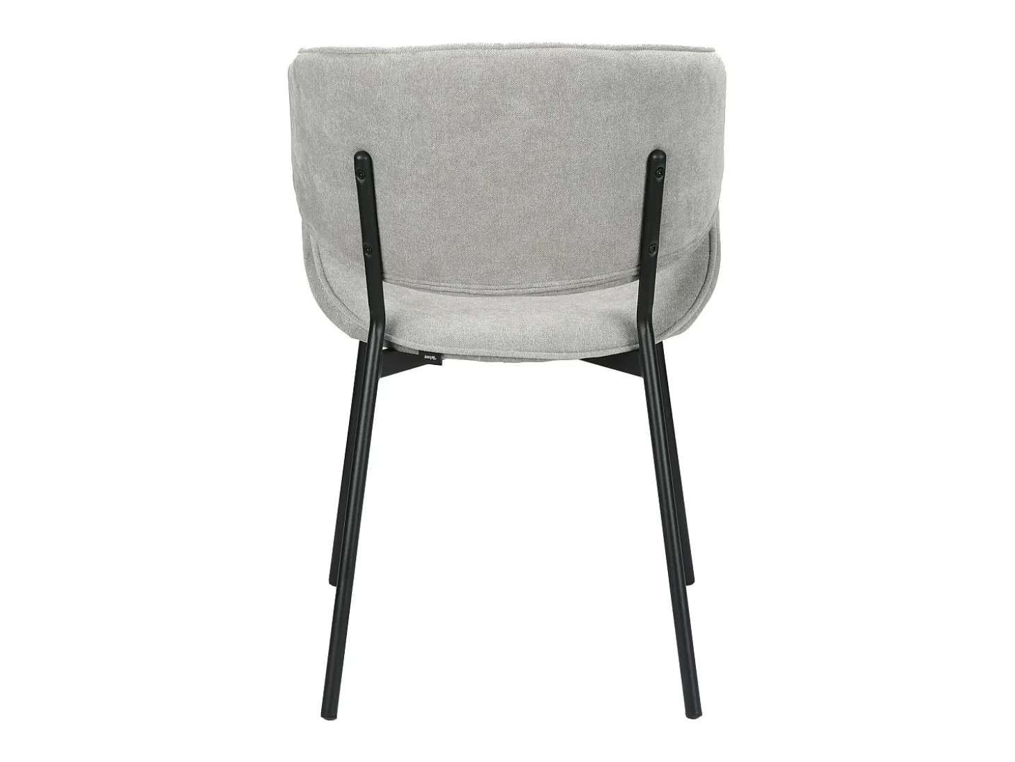 Silla de comedor acolchada – Chenilla fácil de limpiar gris claro – PRETICALLY