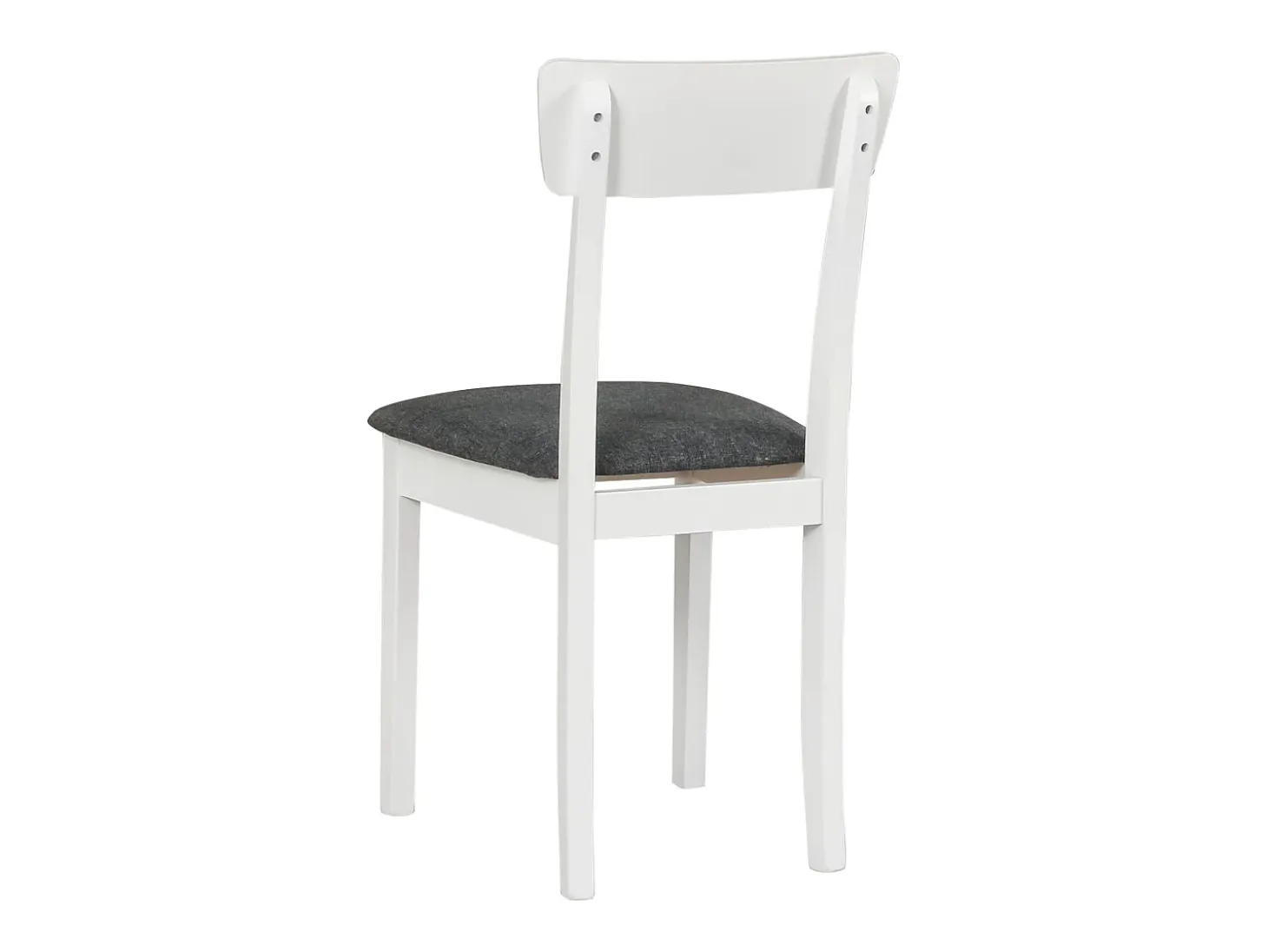 Silla de comedor acolchada – Gris oscuro/Blanco – WEHRON