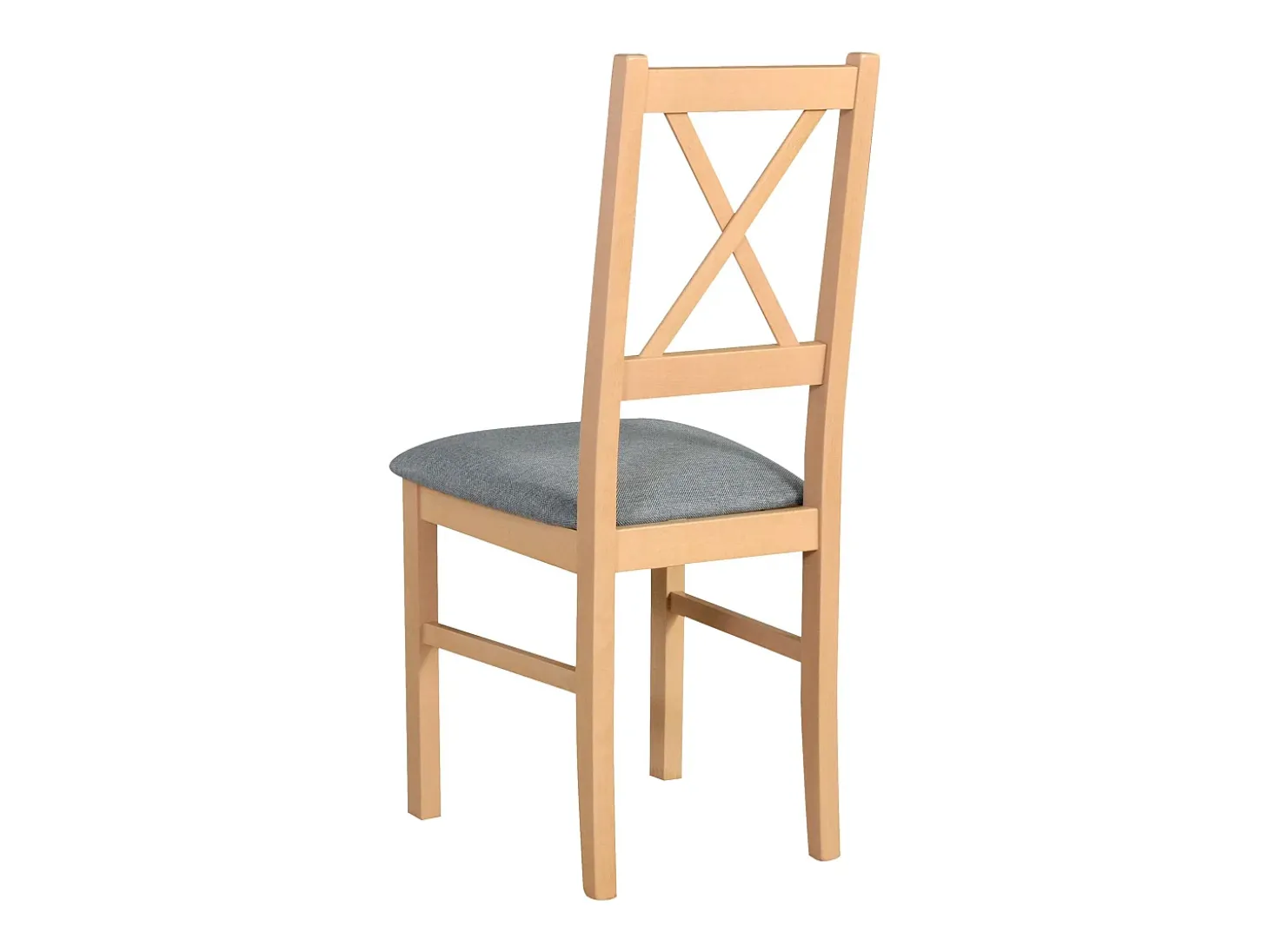 Silla de comedor acolchada – Gris/Roble Sonoma – TRUNOS