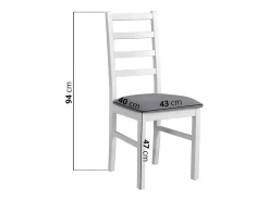 Silla de comedor acolchada – Gris claro/Greige – NICELLA