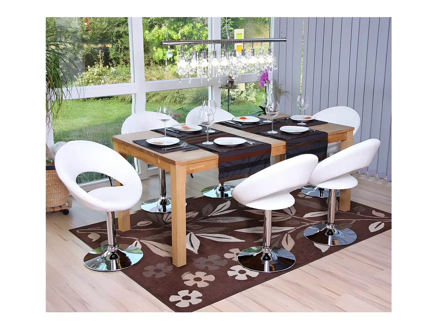 Silla de comedor Almada, blanco