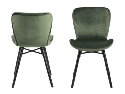 Silla de comedor Bali color verde bosque.
