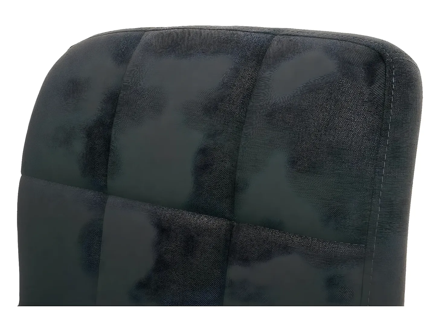 Silla de comedor Cadiz, giratoria, tela/textil gris oscuro, base cromada