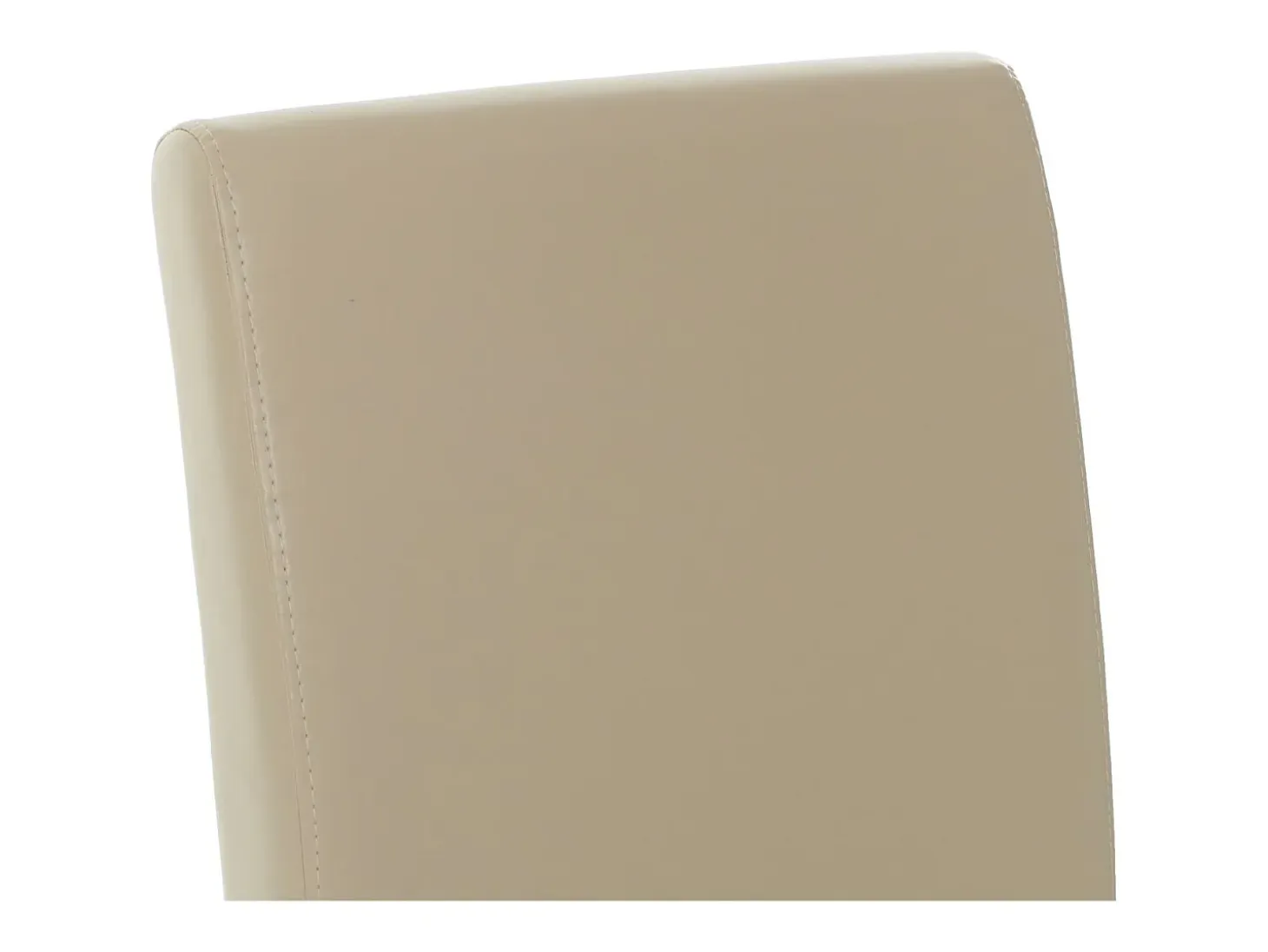 Silla de comedor Crotone (set de 2), crema, patas claras