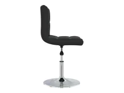Silla de comedor cuero sintético negra