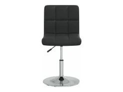 Silla de comedor cuero sintético negra