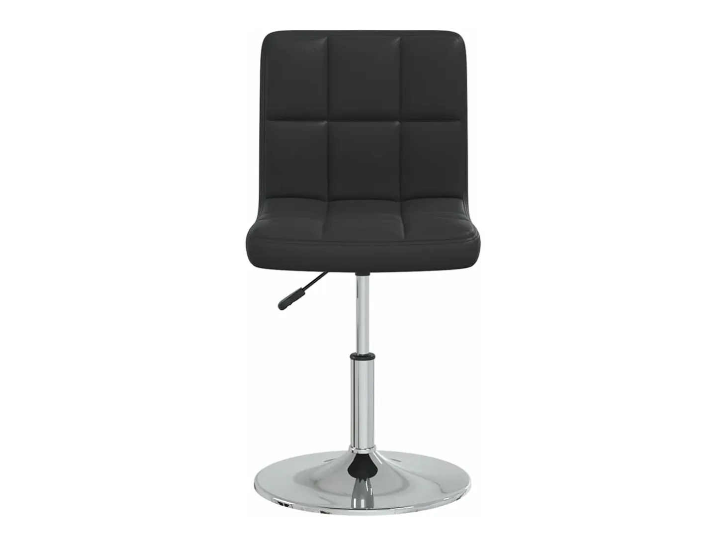 Silla de comedor cuero sintético negra
