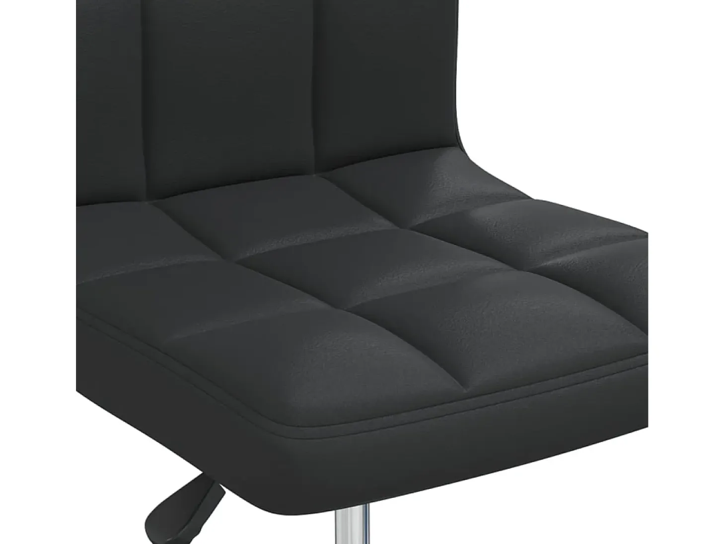 Silla de comedor cuero sintético negra