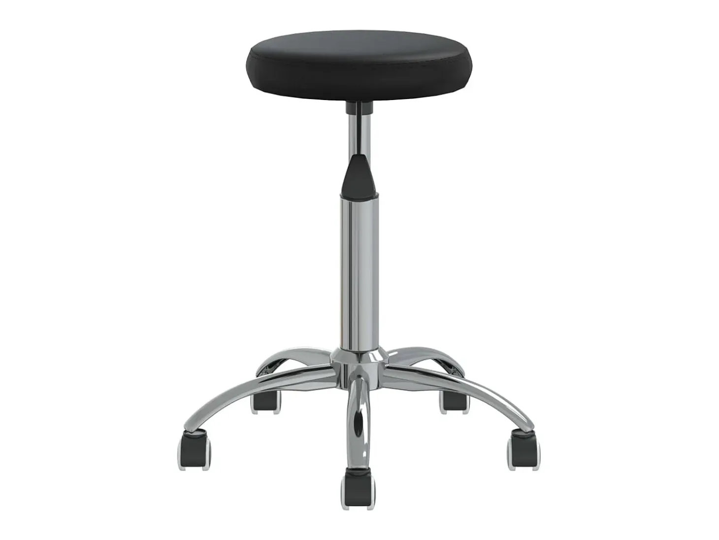 Silla de comedor cuero sintético negra